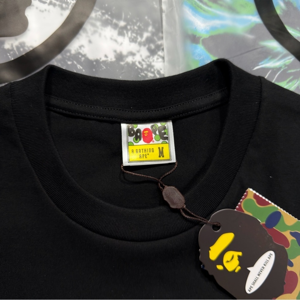 BAPE ABC Camo By Bathing Ape T-shirt ‘Black’ - Picture 4 of 7